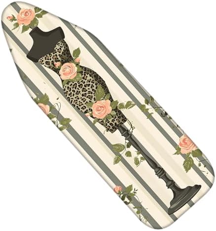 Nuxovilar Leopard Dress Cotton Ironing Board Cover 15x54 Fabric by Nuxovilar