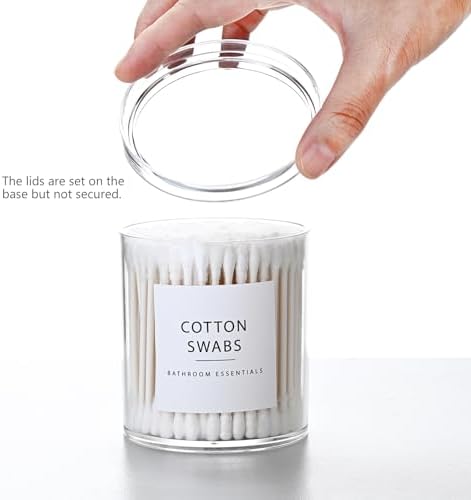 SheeChung 2 Pack 10oz Stackable Qtip Holder - Image 5