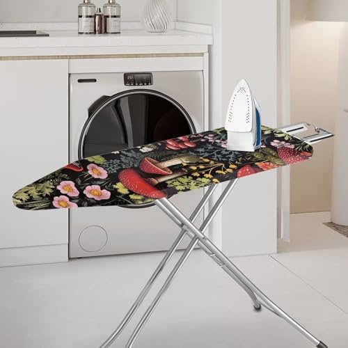 Mushroom Flower Shrub Ironing Board Cover Washable Iron Protector Cover Dust - Image 2