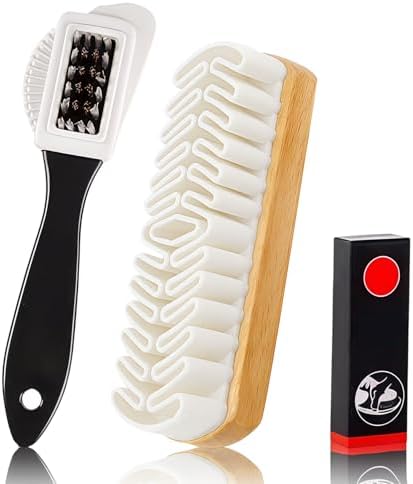 Suede Shoe Brush Eraser Set:3 Pcs Soft Suede Nubuck Shoes Brush Cleaner Kit by Unknown