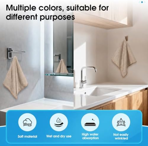 QYL Microfiber Cleaning Cloth, 12 Pack Cleaning Rags, Cleaning Towels - Image 4