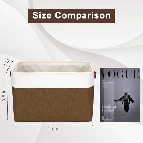 Bagnizer Storage Bins Large Fabric Storage Baskets - Image 3