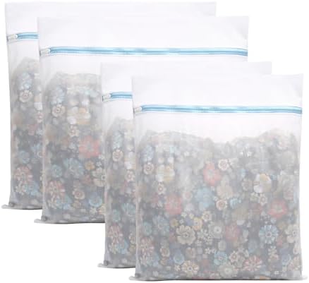4 Pack Large Fine Mesh Laundry Bags by Unknown
