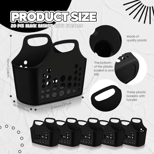 Nuogo 20 Pack Plastic Baskets - Image 2