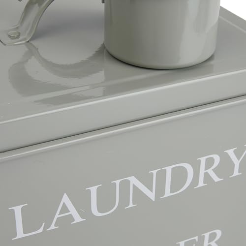 Bloomingville 3 Piece Grey Metal Laundry Powder Container - Image 6