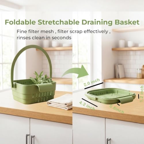 Kitchen Foldable Hanging Sink Drain Basket - Image 2