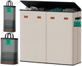 185L Laundry Hamper 4 Section by MECINFUL