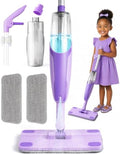 Purple Mini Spray Mop for Toddler-Montessori Cleaning Toy that Real Spray Water by Yeeammk
