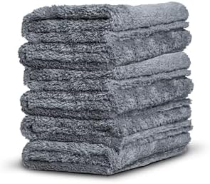 Adam's Borderless Grey Microfiber Towel by AdamsPolishes
