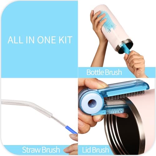4 Pack Water Bottle Cleaner Brush Set - Image 2