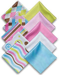 10 Pack Cute Geo-Design Multicolor Microfiber Cleaning Cloths by ShowyourglassessomeLove