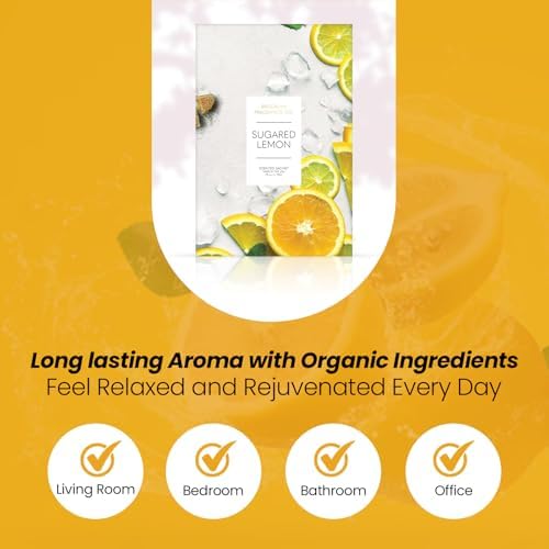 Brooklyn Fragrance Co. Fruits Sachet Bags – Sugared Lemon Scented Pouches – - Image 4