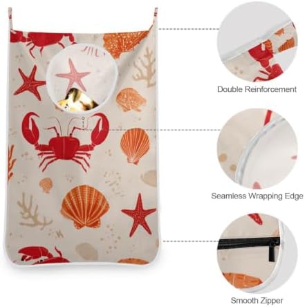 Hanging Laundry Hamper Bag Over the Door Laundry Hamper Wall Hamper Large Dirty - Image 5