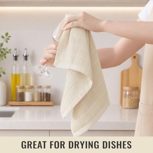 Kitinjoy 100% Cotton Terry Kitchen Towels, 13”x 28” - Image 6