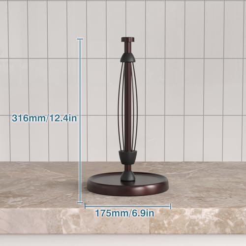 Oil Rubbed Bronze Paper Towel Holder Countertop, Bronze Kitchen Accessories - Image 6