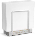 Wican Napkin Holder for Table, Wood Iron Standing Napkin Dispenser by Wican