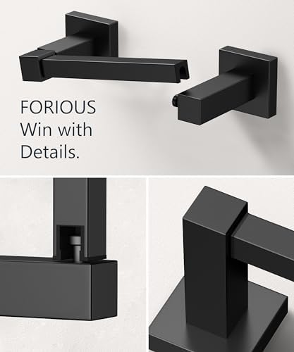 FORIOUS Commercial Toilet Paper Holder Wall Mount Bathroom Tissue Holder - Image 5