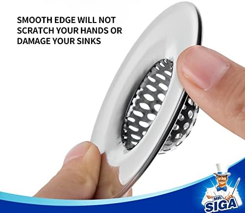 MR.SIGA Bathroom Sink Strainer Bathtub Lavatory Sink Drain Strainer, 3 Pack - Image 3