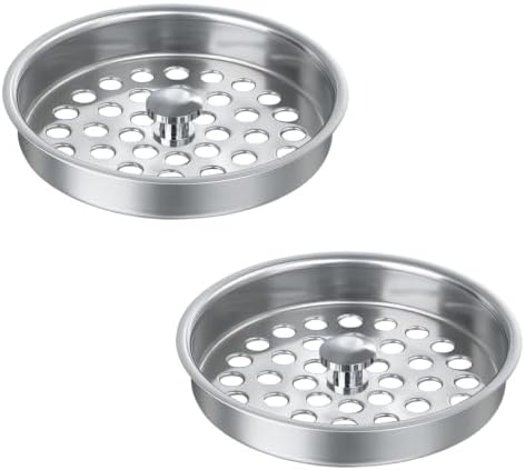 2 Pcs Commercial Garbage Disposal Cover, Kitchen Sink Drain Basket Strainer by Sepaitek