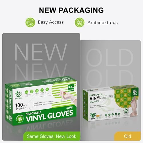 SWIFTLITE Disposable Vinyl Gloves, Food Safe - Image 5