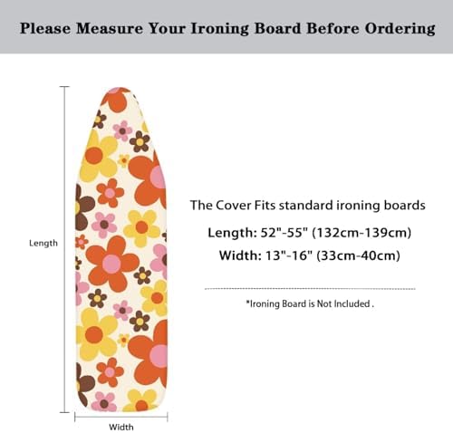 Flower Ironing Board Cover and Pad Resist Scorching Cover - Image 6