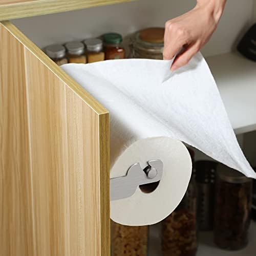 ZUNO Paper Towel Holder Cabinet Door or Under Cabinet, Self Adhesive - Image 2