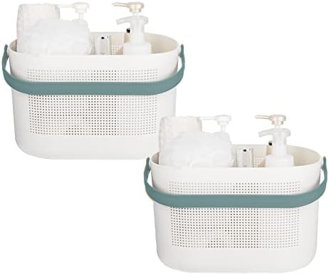 Plastic Portable Shower Caddy Basket, Storage Organizer, 2 Pack by UUJOLY