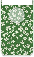 St. Patrick's Day Clovers Green Door Hanging Laundry Hamper Bag by WelcometoElliTarr