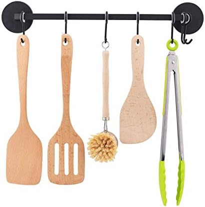 Magnetic Utensil Holder, 7-Hook Metal Rack - Image 2