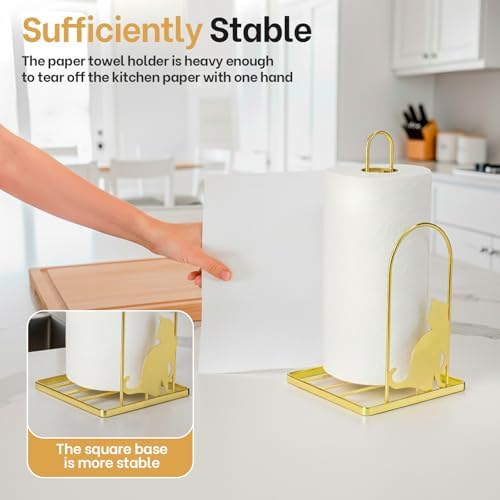 Paper Towel Holder for Countertop, Kitchen Paper Towel Stand - Image 4