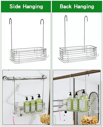 Over Door Shower Caddy, Stainless Steel Bathroom Organizer - Image 6