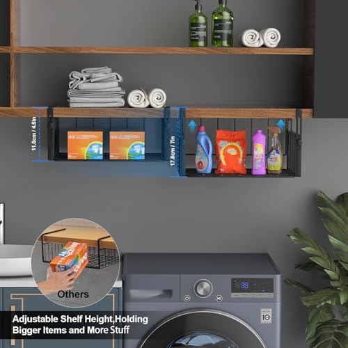 AmonHouseware 2Pack Under Shelf Storage Basket Organizer - Image 4