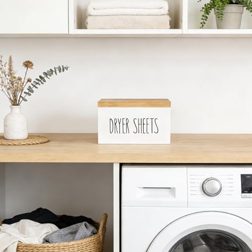 Dahey Dryer Sheet Holder, Laundry Wooden Container Holds 180 Sheets - Image 2