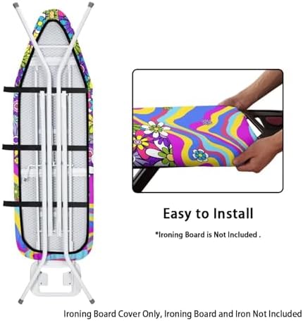 Hippie Floral Standard Ironing Board Cover Heat Reflective Ironing Mat - Image 4