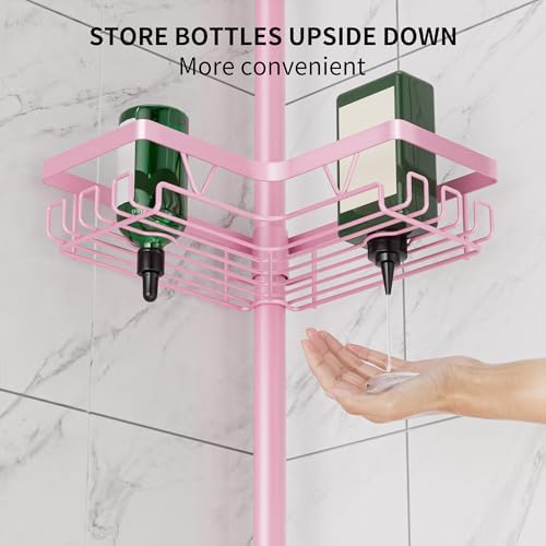 DAOYA Corner Shower Caddy Tension Pole - Image 5