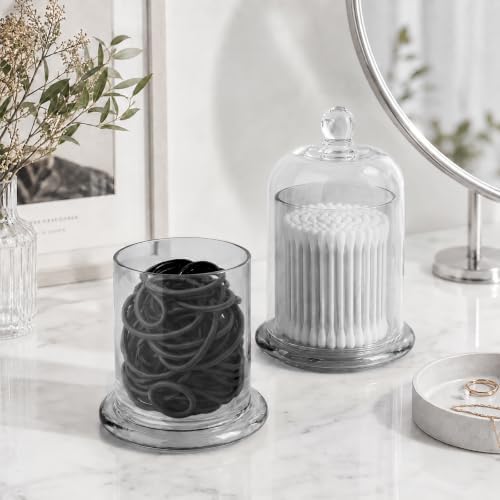 rejomiik Qtip Holder Glass Apothecary Jars - Image 4