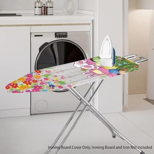 Bunny Ironing Board Cover Easter Standard Size Wood Print Ironing Board Dust - Image 2