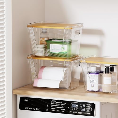 Delamu 3 Pack Trash Bag Dispenser, Stackable Garbage Bag Holder - Image 2