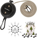 Portable Travel Clothesline Cord, Caudblor Adjustable 33ft Camping Clothes line by Caudblor