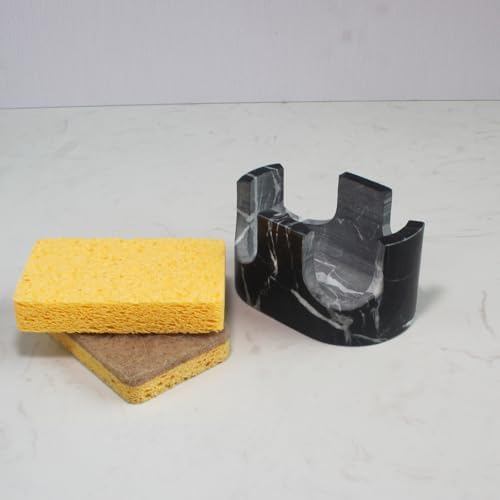 Nawgnail Natural Travertine Marble 2-Slot Sponge Holder - Image 6