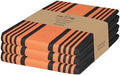Urban Villa Kitchen Towels Cotton Dish Towels 20”x30” Orange Blk by CottonTrends