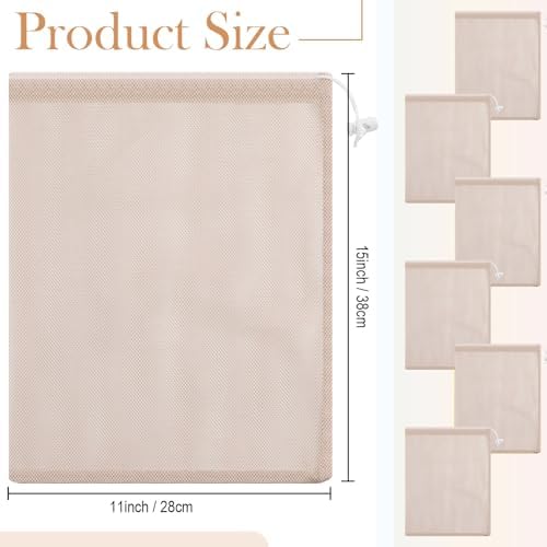 Frienda 6 Pack Mesh Drawstring Bags 11x15 Inch - Image 2