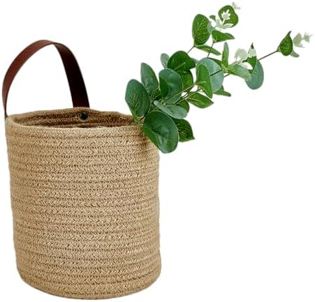 2 pcs Small Wall Hanging Storage Baskets, wall decor organizer, 6.3” × 7" - Image 4