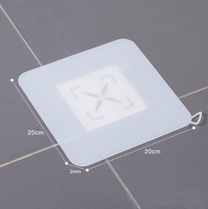 Silicone Tub Stopper Floor Drain Cover, 2 Pieces Sewer Anti-Odor Mat - Image 6
