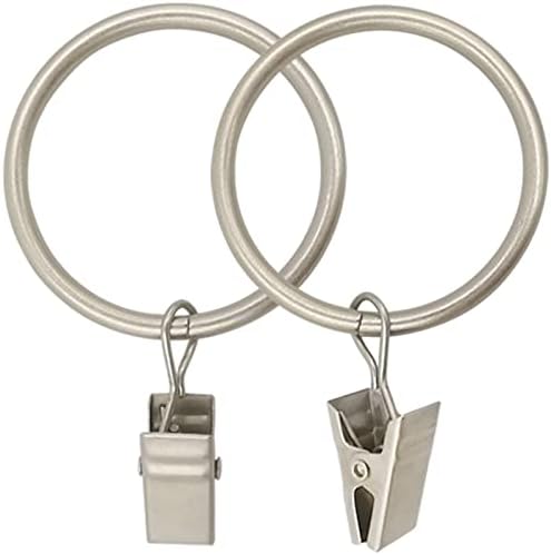 LLPJS 40 Pack Metal Curtain Rings - Image 4