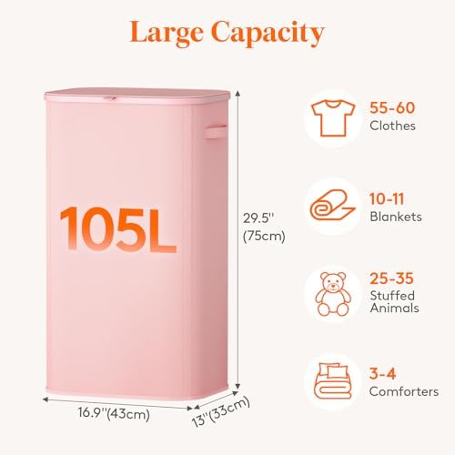 Lifewit 105L Large Laundry Basket - Image 3
