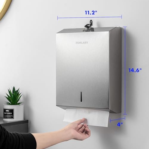 Gorlary 2 Pack Commercial Paper Towel Dispenser Wall Mount - Image 2