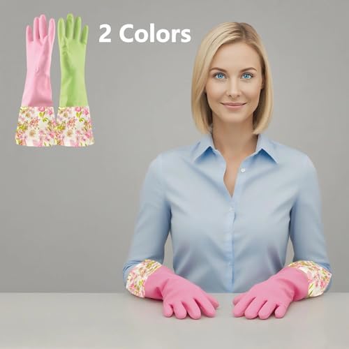 KINGFINGER Rubber Latex Waterproof Dishwashing Gloves - Image 5