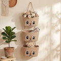 Squirrel Nursery Decor 3 Tier Cotton Rope Hanging Basket Organizer Squirrel by Yiyiring