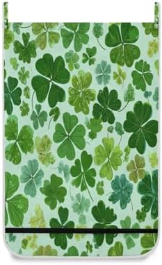 Green St Patrick Clovers Hanging Laundry Hamper Door Hampers Bag Basket - Image 2